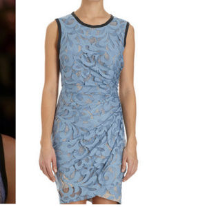 SEA NY light blue net lace sheath dress